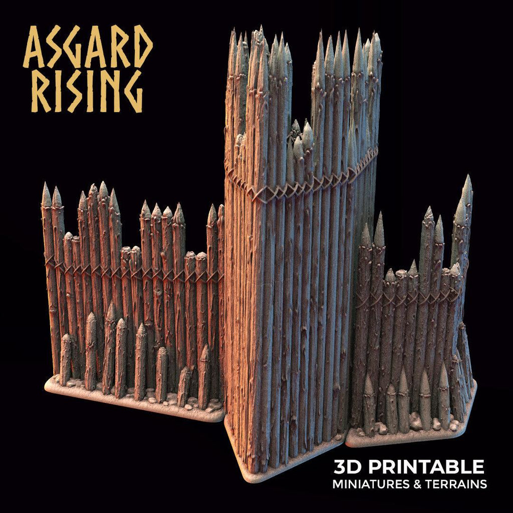 3D Printed Asgard Rising Defense Tower 28mm - 32mm Ragnarok D&D
