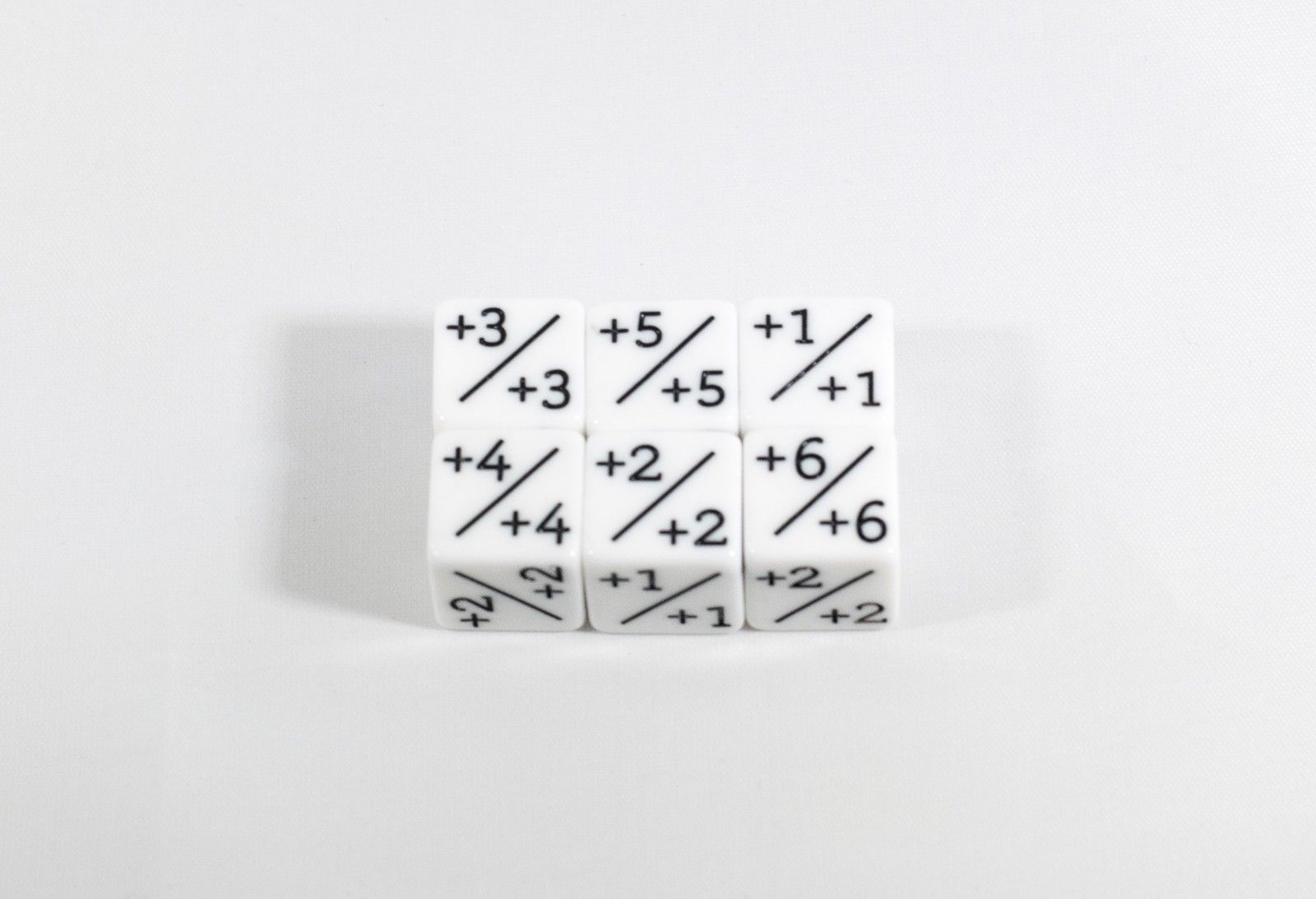 White D6 MTG +1/+1 Counter Dice  - Magic: The Gathering DnD d6 Stats (Sold Per Die)