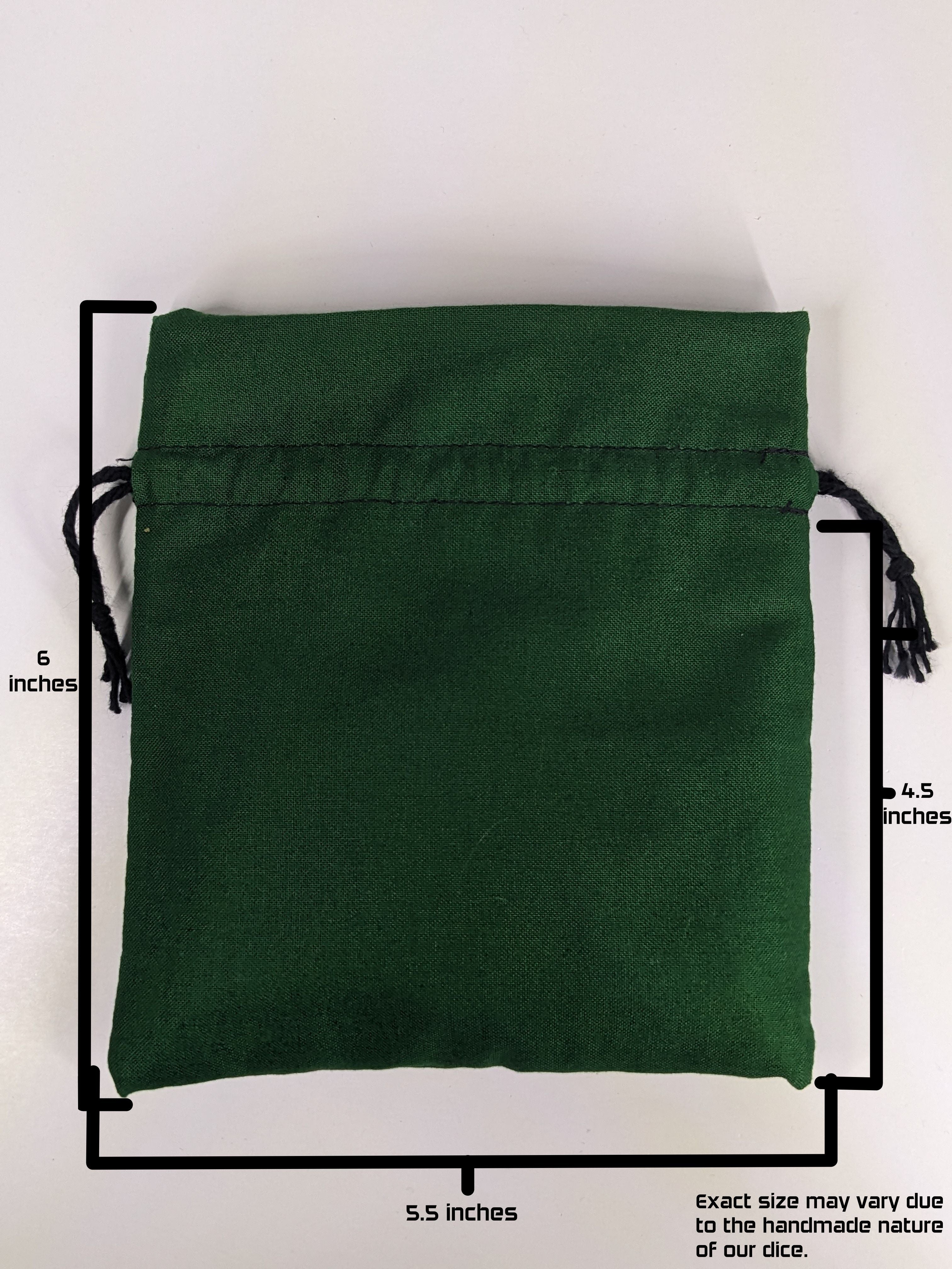 Dark Green Medium Dice Bag