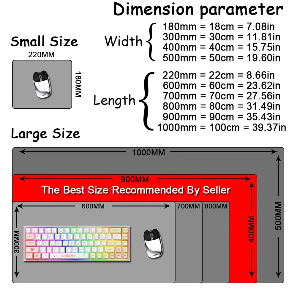 MTG The Magic Gathering Play Mouse Pad Game Design Computer Offices Mousepad Anti-slip Playmat for MTG DTCG CCG RPG Funny Rugs