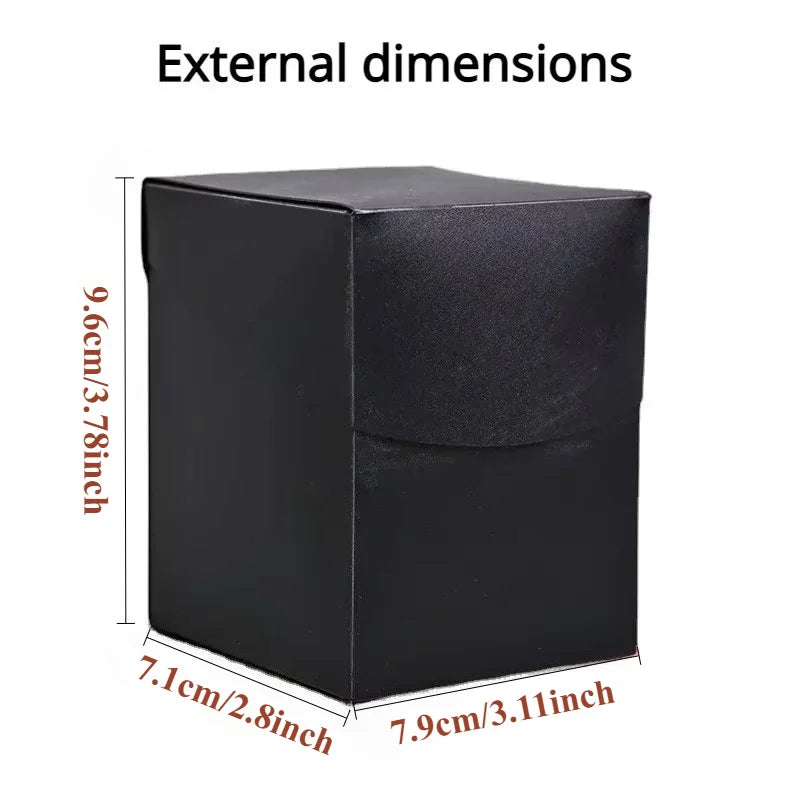 Deck Card Storage Box for 100+ Cards – Playing Card Carrying Case for Trading & Baseball Cards, Portable Deck Box for Games