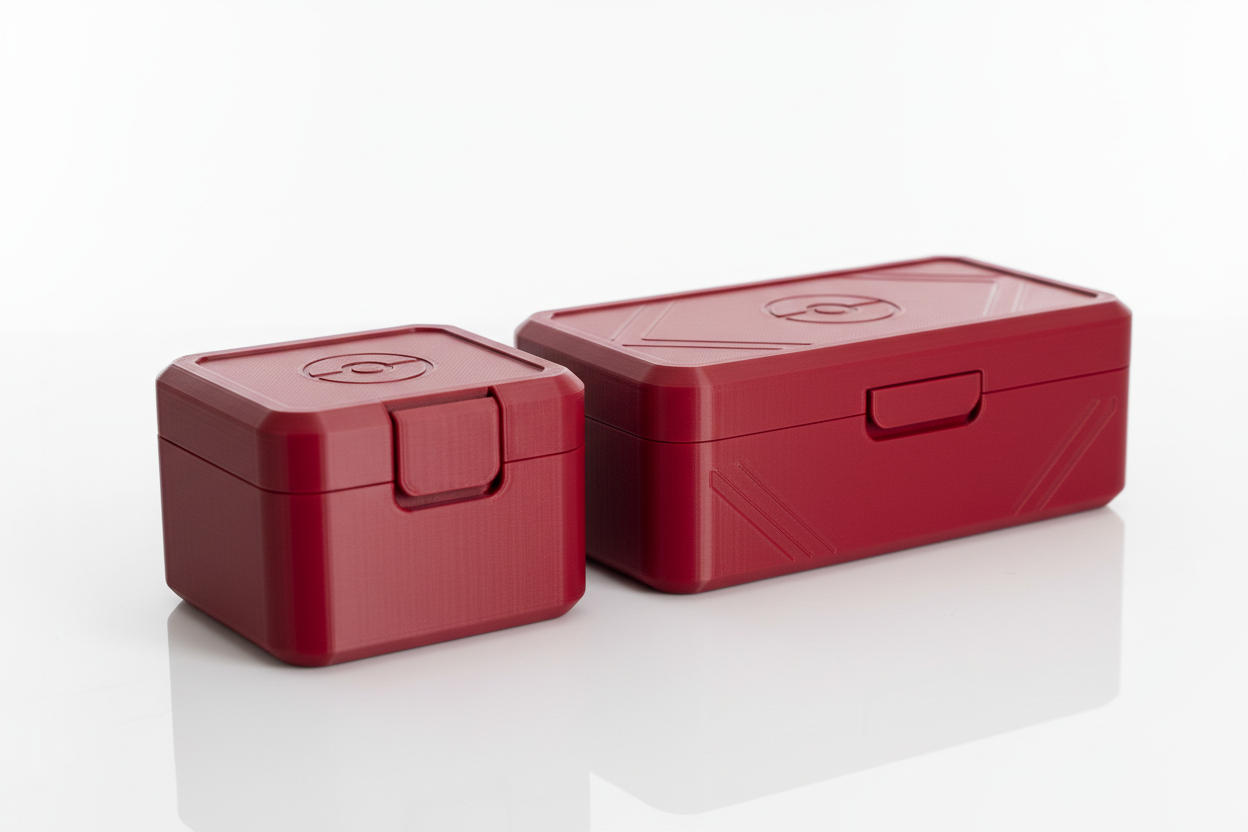 Both Red Pokémon Card Box Sizes