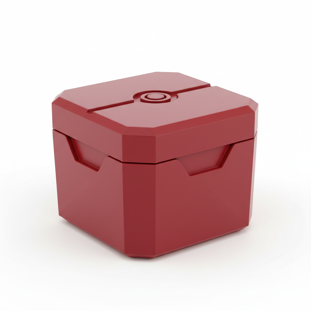 Compact Red Pokémon Card Box