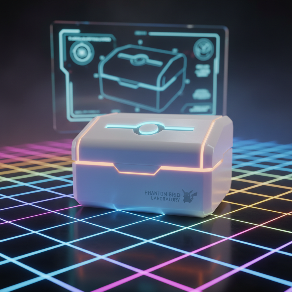 Custom 3D Printed Pokémon Card Box Small - Phantom Grid Laboratory