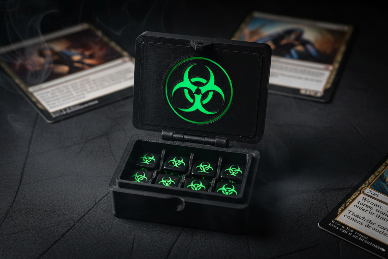 MTG Poison Counter Dice Box Open